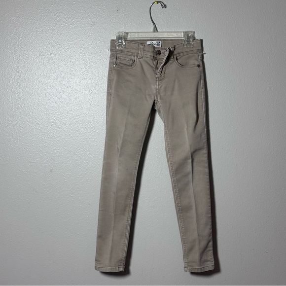 Jordache Kids Girls Khaki Tan Skinny Jeans Uniform Pants Size 8 Slim. - Picture 1 of 10